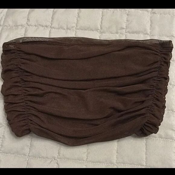 NWOT Free People Intimately Brown Under It All Mesh Bandeau Size S - Picture 3 of 3